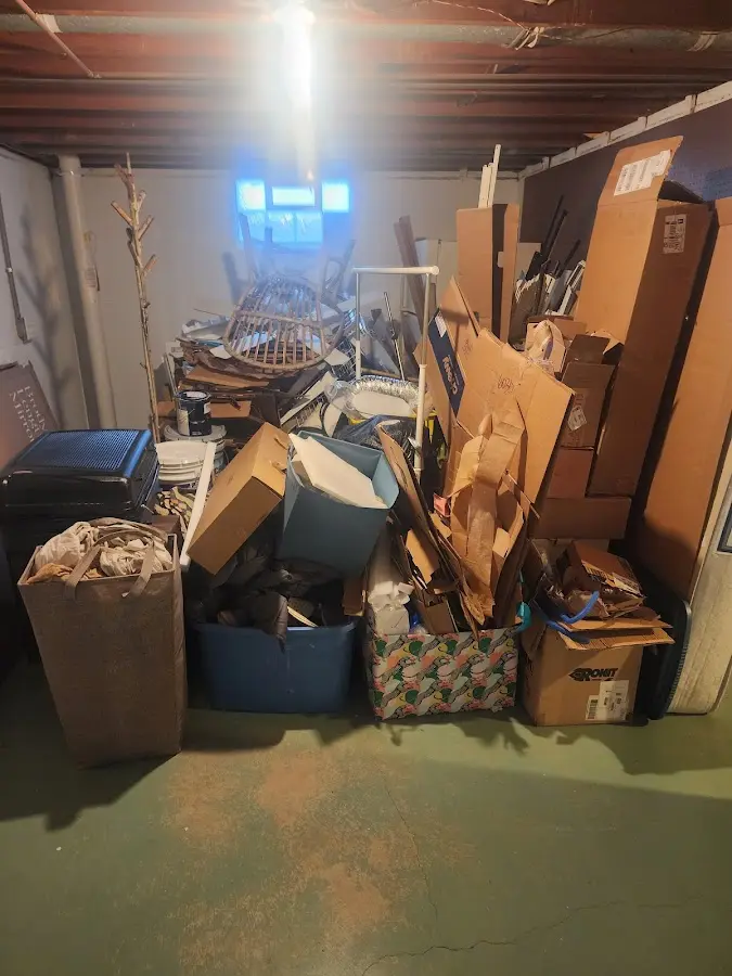 Roll-off dumpster container at job site for 6 Yard Dumpster Rental in Breckenridge